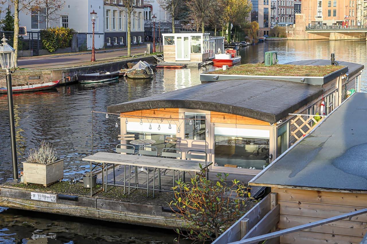 Houseboat Next To Amstel Amesterdão Exterior foto